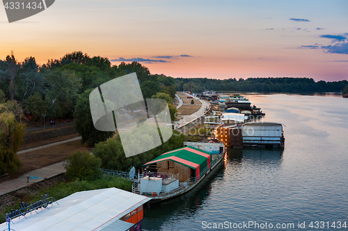 Image of Party barges (splavs), Sava river, Belgrade