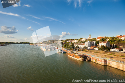 Image of River boats and barges (Splavs), Sava, Belgrade