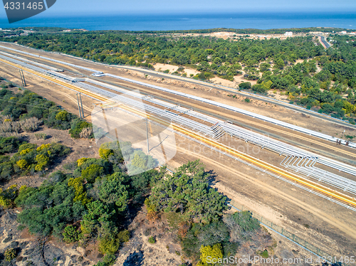 Image of Top View of the Gas Pipeline