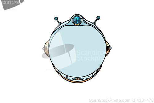 Image of Space helmet, isolated on white background
