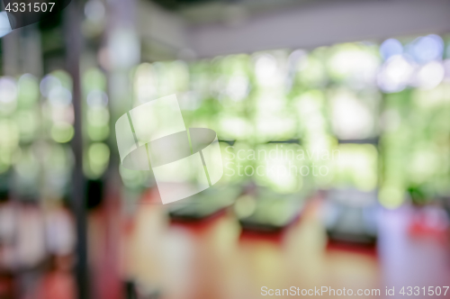 Image of defocused gym interior