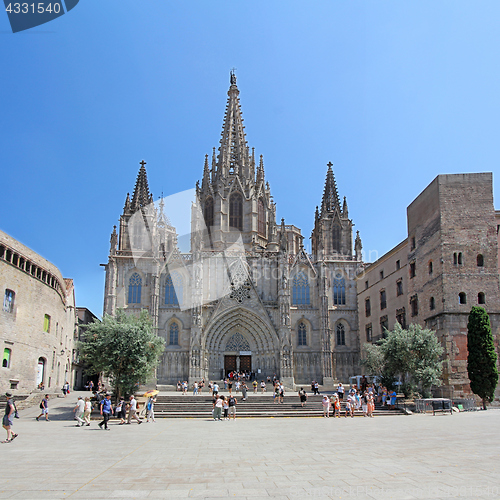 Image of Cathedral Holy Cross and Saint Eulalia in Barcelona