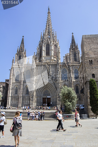 Image of Cathedral Holy Cross and Saint Eulalia in Barcelona