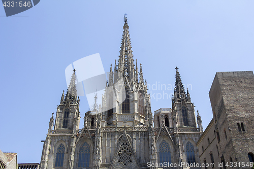 Image of Cathedral Holy Cross and Saint Eulalia in Barcelona