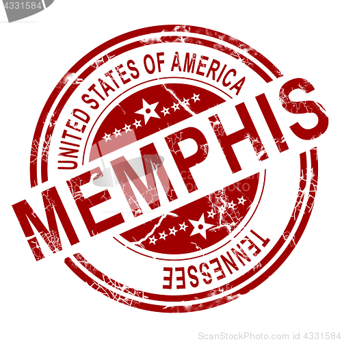 Image of Memphis stamp with white background