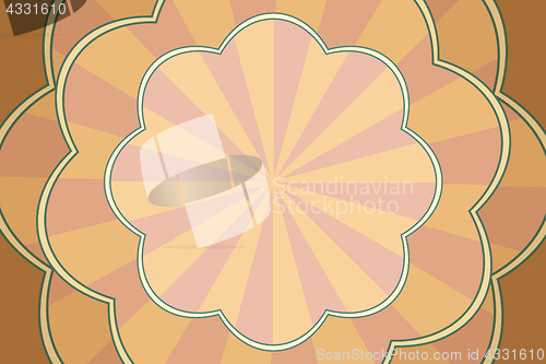 Image of Vintage pop art background patterned form