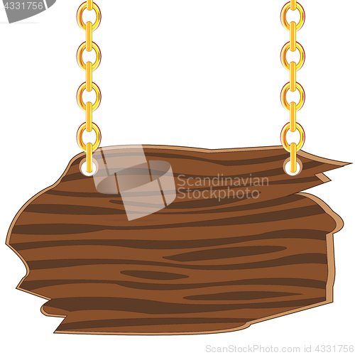 Image of Wooden board on chain