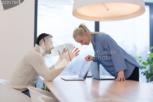 Image of Startup Business Team At A Meeting at modern office building