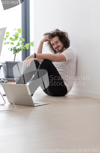 Image of man enjoying relaxing lifestyle