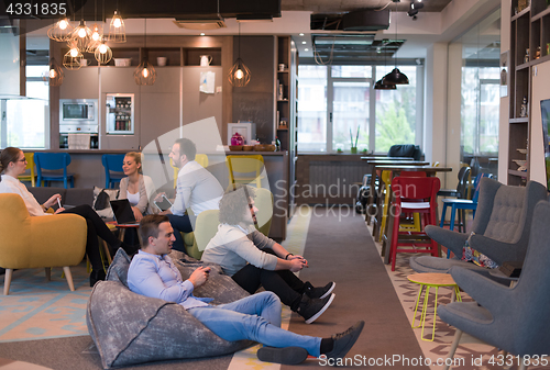 Image of startup Office Workers Playing computer games