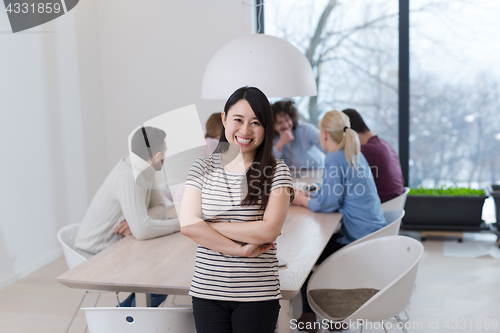 Image of Startup Business Team At A Meeting at modern office building