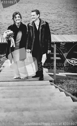 Image of Happy Couple In Monochrome