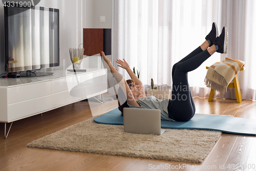 Image of Doing exercise at home