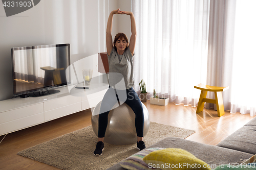 Image of Doing exercise at home