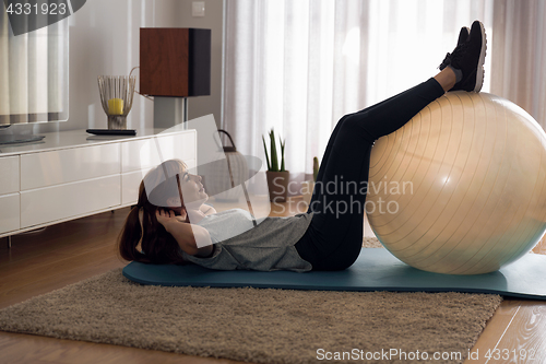 Image of Doing exercise at home