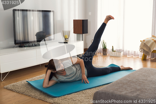 Image of Doing exercise at home