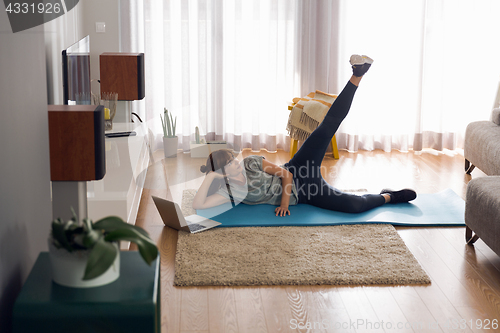 Image of Doing exercise at home