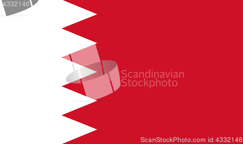 Image of Colored flag of Bahrain