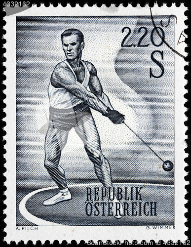 Image of Hammer Thrower Stamp