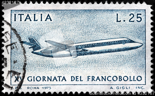 Image of Passenger airplane stamp
