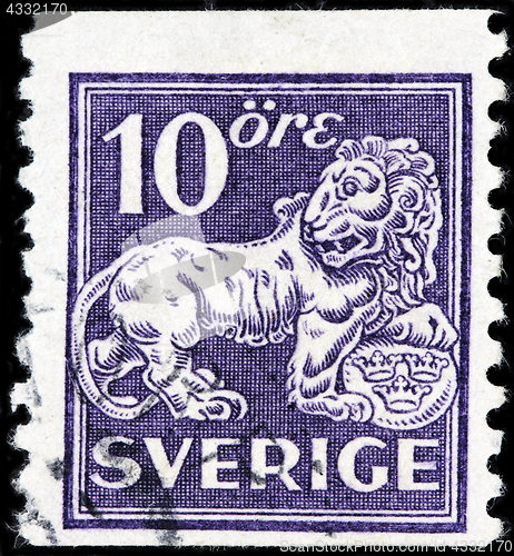 Image of Swedish Lion Stamp