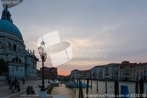 Image of Grand Canal and Basilica Santa Maria della Salute in Venice