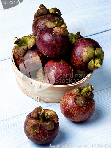 Image of Arrangement of Fresh Mangosteen