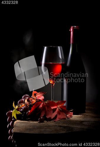 Image of Wine on black