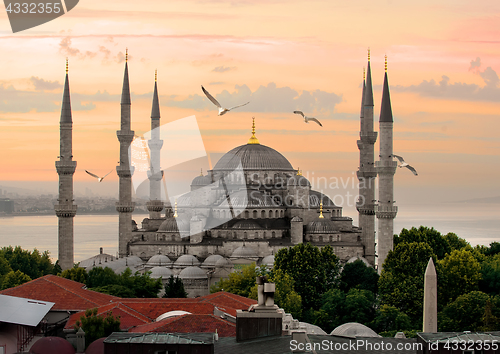 Image of Blue Mosque and Bosphorus