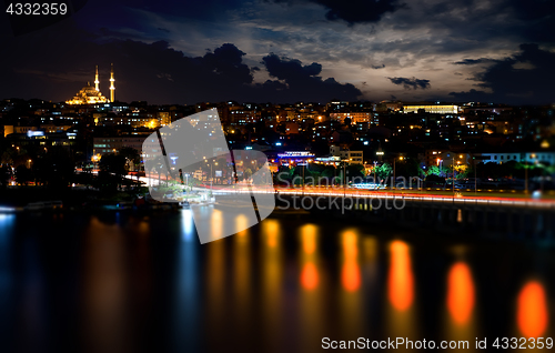 Image of Ataturk bridge at night