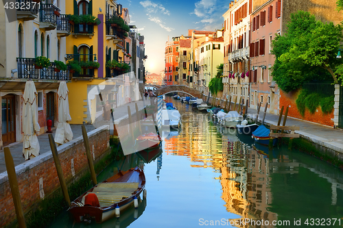 Image of Venetian water canal Italy