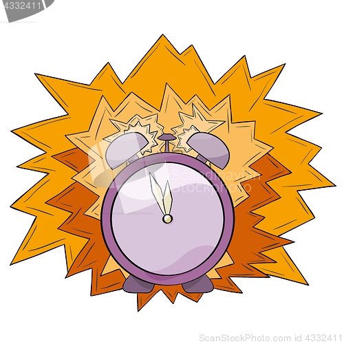 Image of violet alarm clock