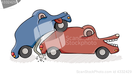 Image of accident of two cars