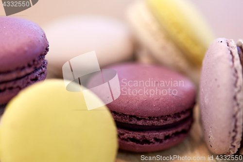 Image of close up of macarons