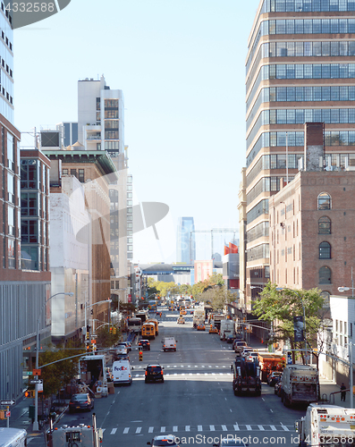 Image of View south down 11th Avenue in Manhattan