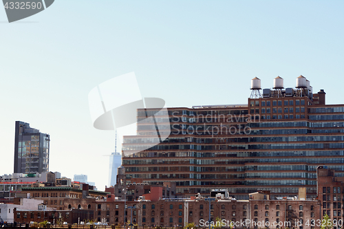 Image of Starrett-Lehigh building, seen from the High Line in Manhattan. 