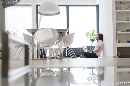 Image of man enjoying relaxing lifestyle