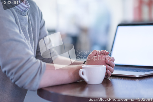 Image of startup Business team Working With laptop in creative office