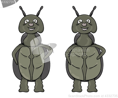 Image of slim and fat bug