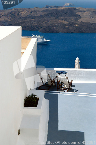 Image of Greek hotel in Santorini