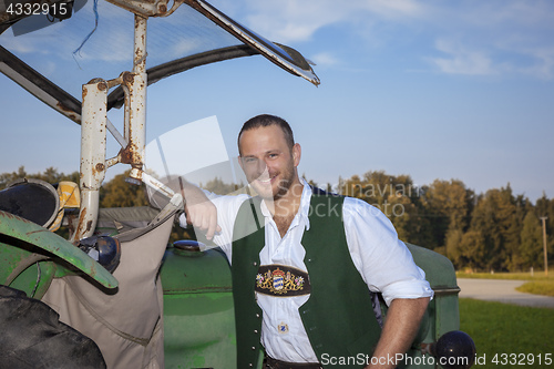 Image of bavarian tradition man portrait