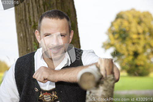 Image of bavarian tradition man portrait