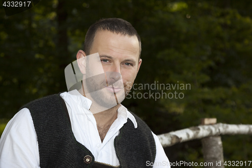 Image of bavarian tradition man portrait