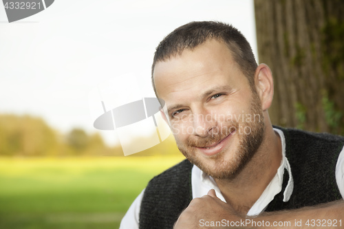 Image of bavarian tradition man portrait