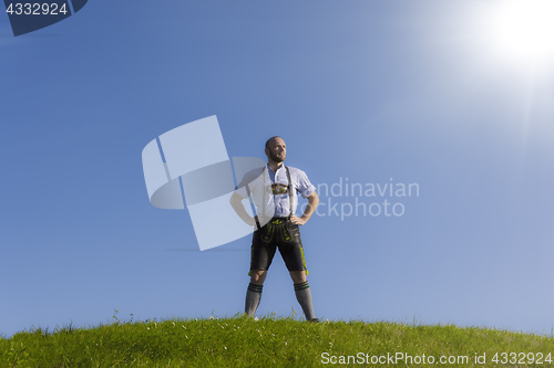 Image of bavarian tradition man background