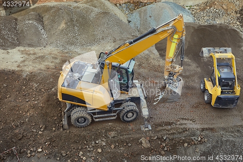 Image of Construction site machinery