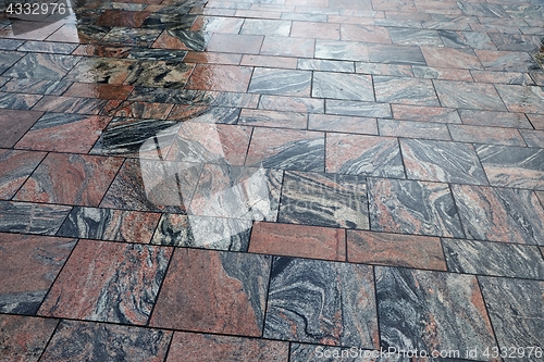 Image of Wet Stone Pavement