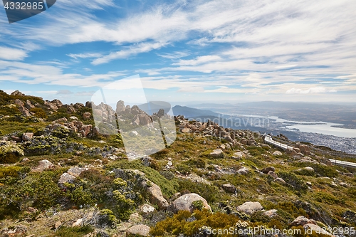 Image of Hobart from above