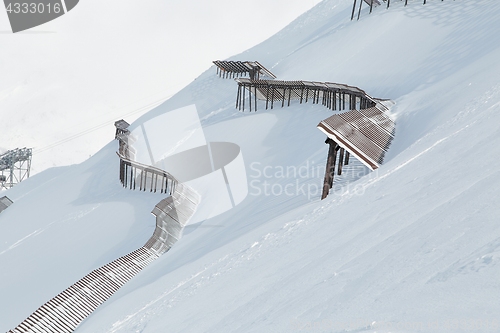 Image of Slope With Avalanch Railing
