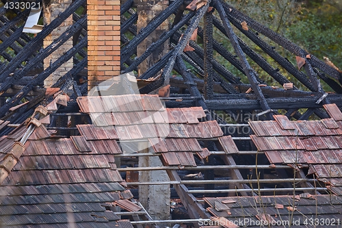 Image of Collapsed House Roof